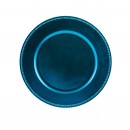 ChargeIt by Jay Royal Blue Beaded Round Charger Plate 13"