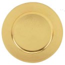 Gold Round Charger Plate 13"